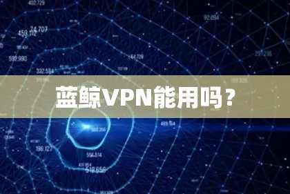 蓝鲸VPN能用吗？